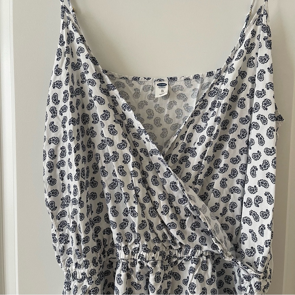 White and blue romper - Picture 3 of 5